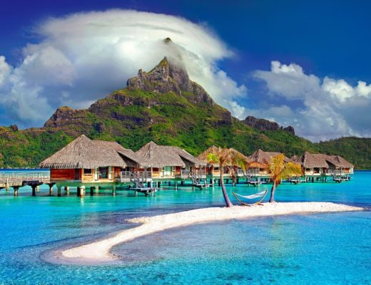 bora bora, island, caribbean