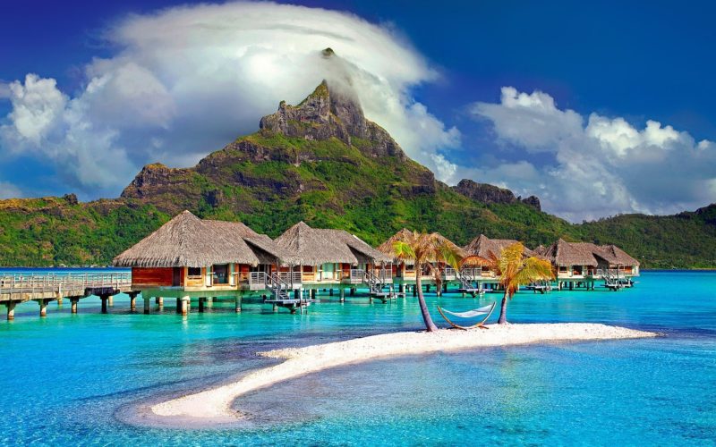 bora bora, island, caribbean