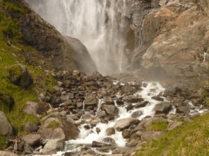 water, waterfall, spray