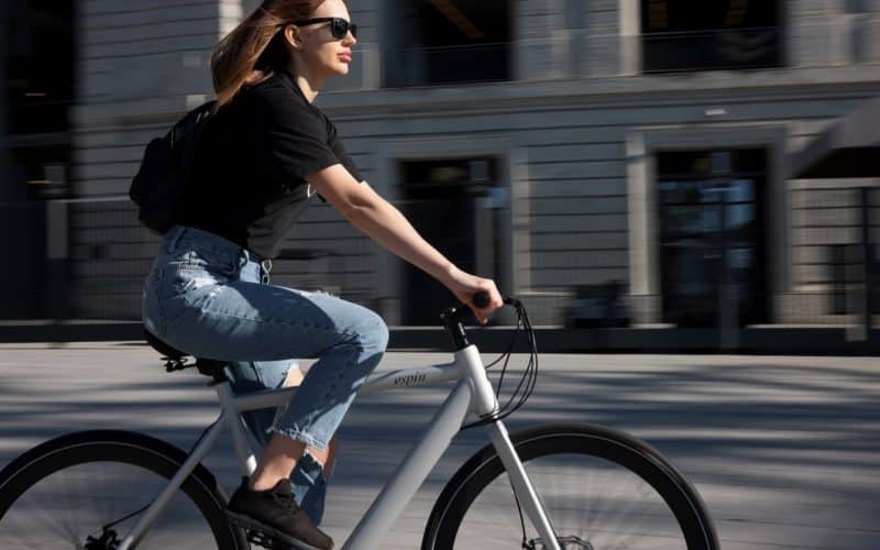 san francisco, woman, electric bike