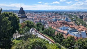 Toller Ausblick vom Schloßberg auf die Innenstadt von Graz | Foto: graz.net