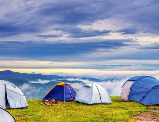 camping, campsite, tents