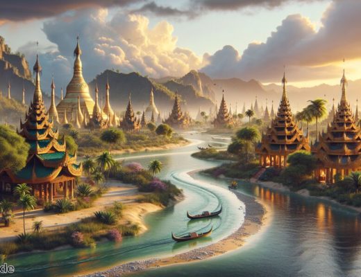 Typisch myanmarisch » Pagoden und Flüsse