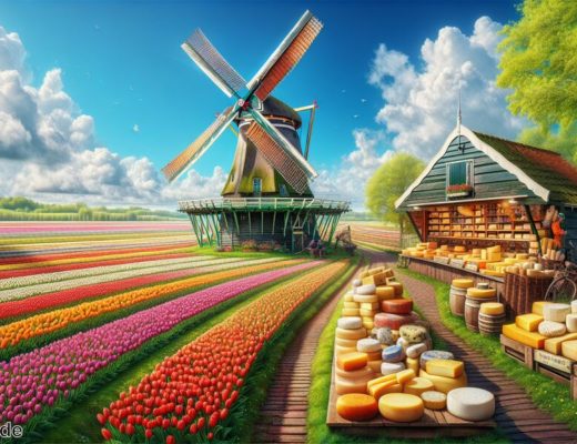 Typisch niederländisch » Tulpen Windmühlen und Käse